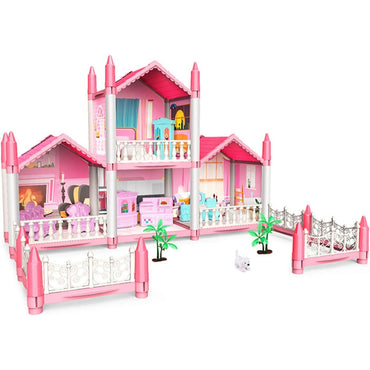 3 Storey Doll House Villa Set For Kids